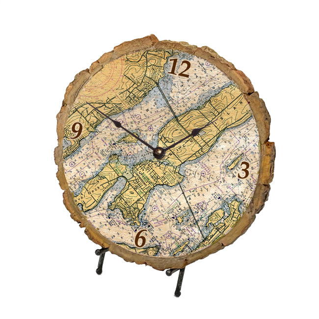 Jamestown, RI- Wood Clock