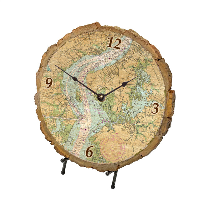 Pennsville, NJ- Wood Clock