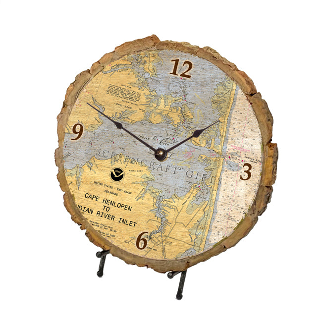 Indian River, DE - Wood Clock – ScreenCraftGifts