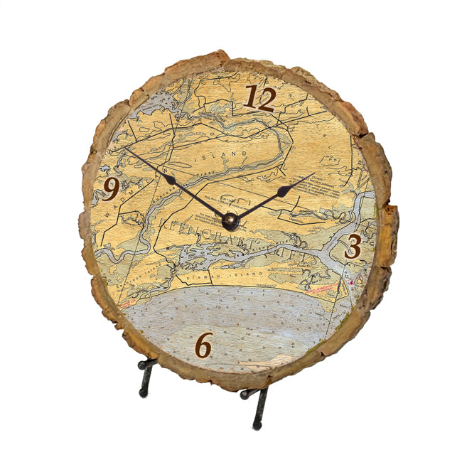 Kiawah Island, SC- Wood Clock