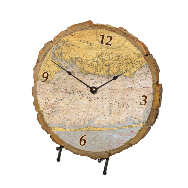 Sayville, NY-  Wood Clock