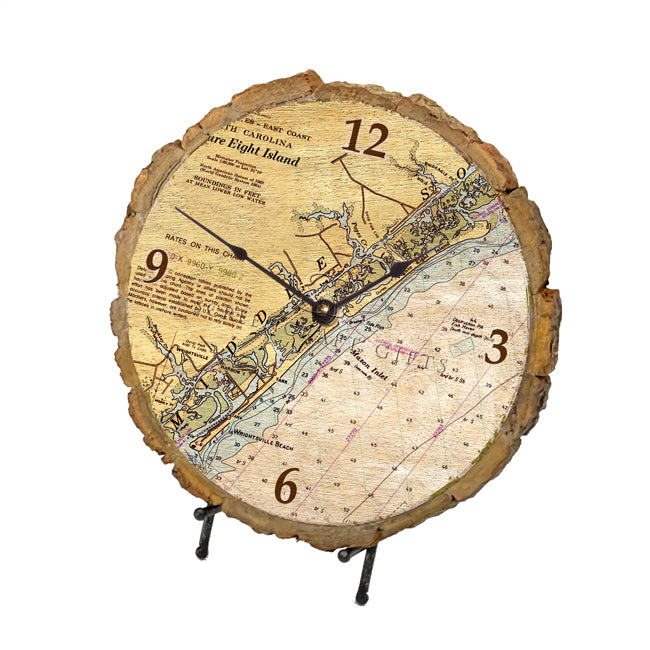 Figure Eight Island - Wood Clock