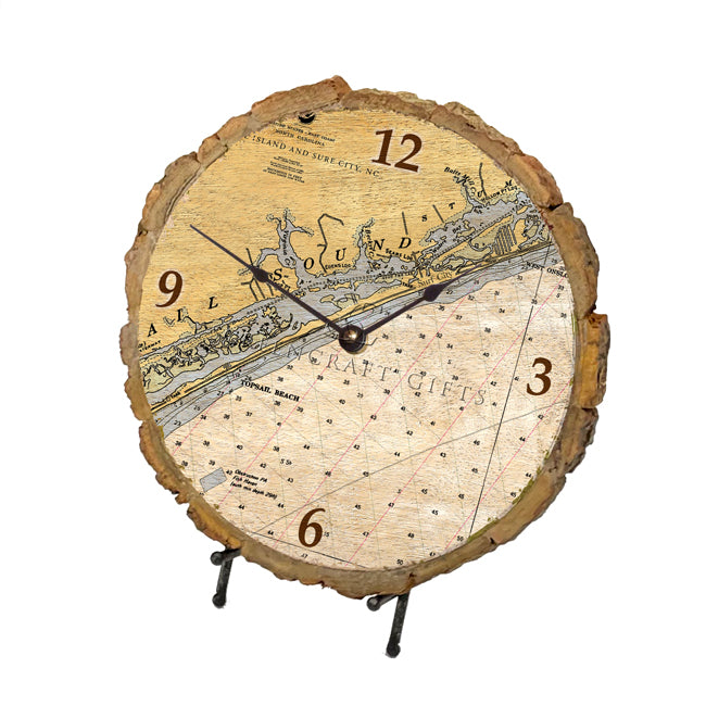 Surf City, NC  - Wood Clock