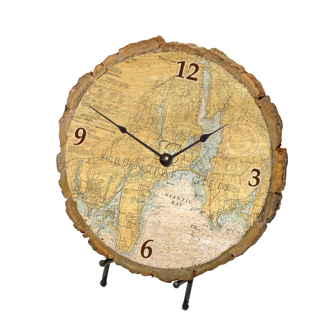 Niantic, CT - Wood Clock