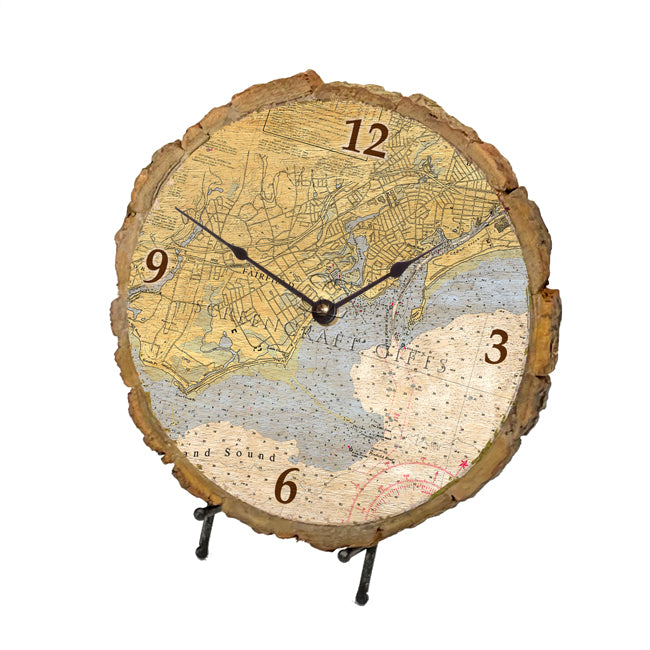Fairfield, CT- Wood Clock