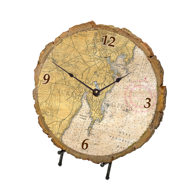 Rockport, ME - Wood Clock