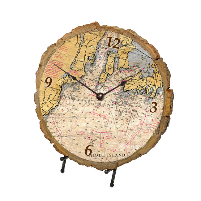 Narragansett Bay- Wood Clock