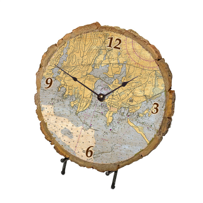 Stonington, CT - Wood Clock