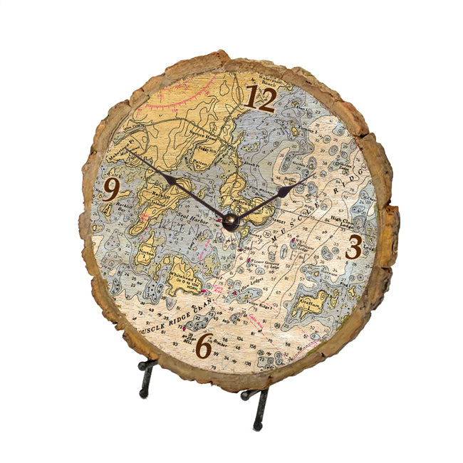 Spruce Head, ME- Wood Clock