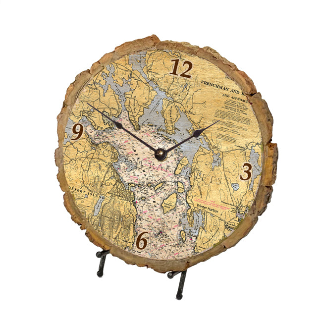 Frenchman Bay, ME- Wood Clock