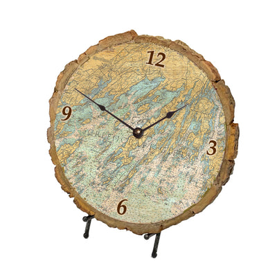 Brunswick, ME - Wood Clock