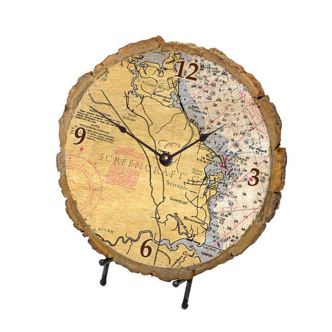 Scituate, MA- Wood Clock