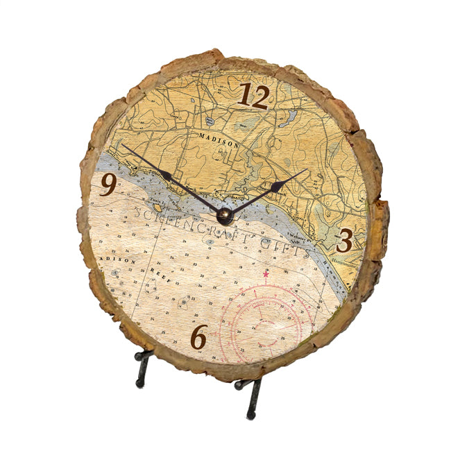 Madison, CT  - Wood Clock