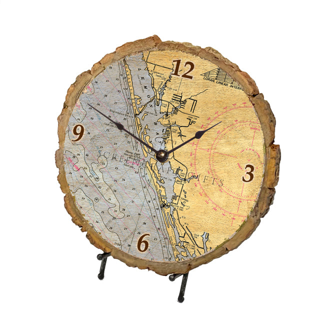 Manasota Key, FL  - Wood Clock