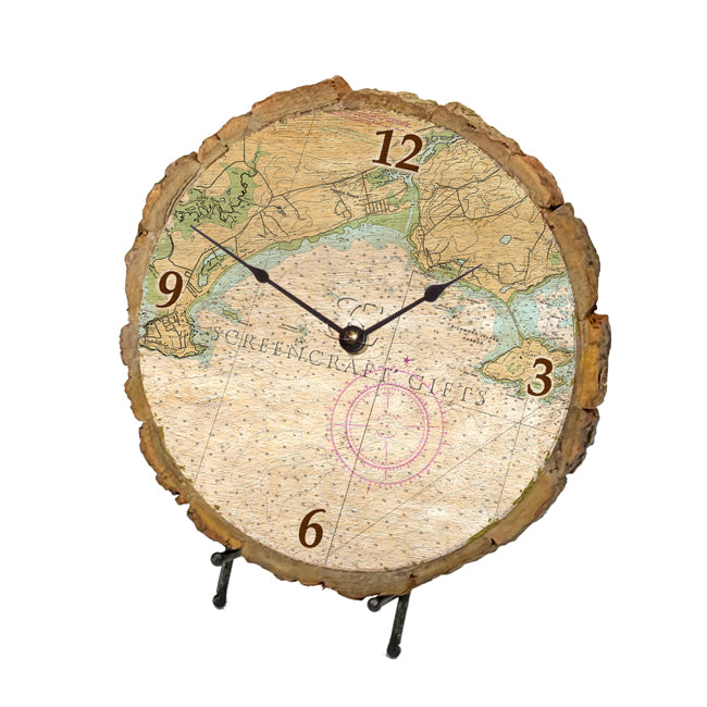 Scarborough, ME  - Wood Clock
