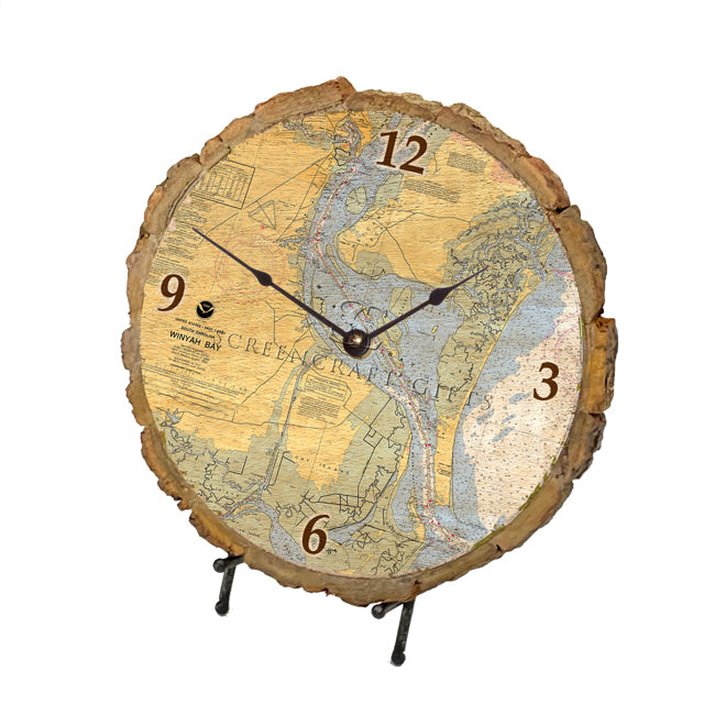 Winyah Bay, SC - Wood Clock