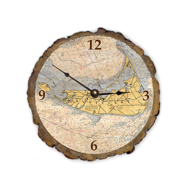 Nantucket, MA  - Wood Clock