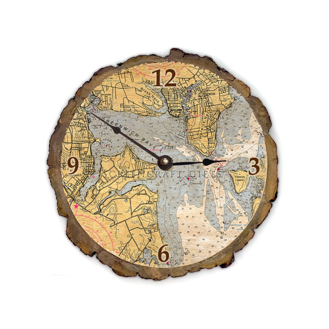 East Greenwich, RI- Wood Clock