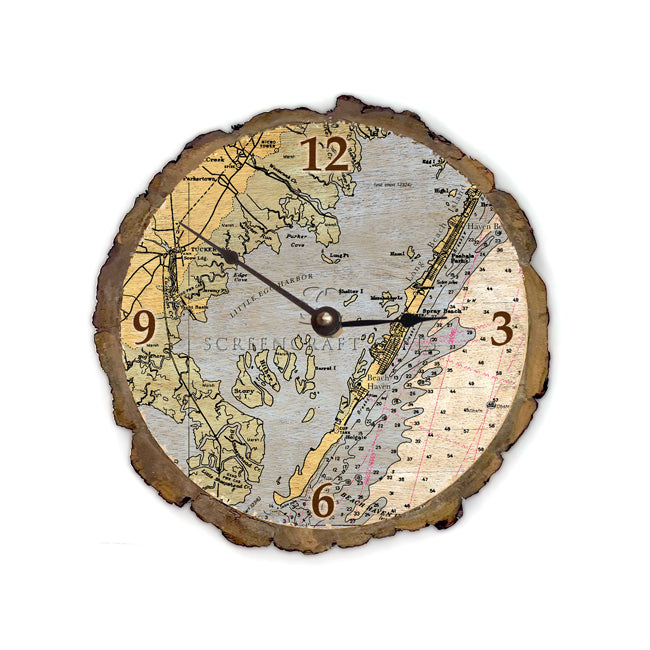 Beach Haven, NJ- Wood Clock