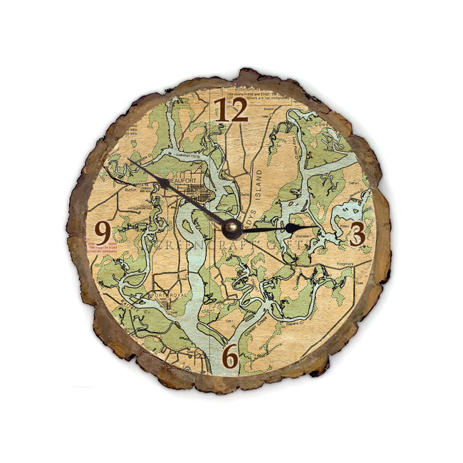 Beaufort, SC-  Wood Clock