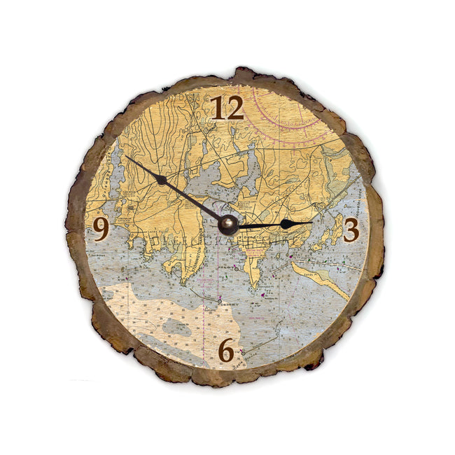 Stonington, CT - Wood Clock