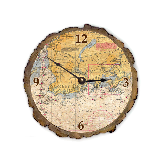 Branford, CT - Wood Clock