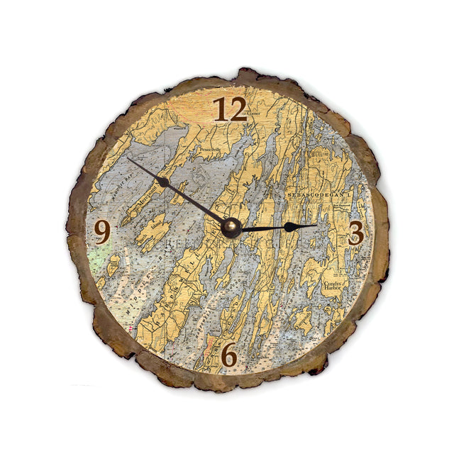 Harpswell, ME- Wood Clock