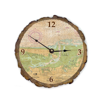Barnstable Harbor, MA - Wood Clock