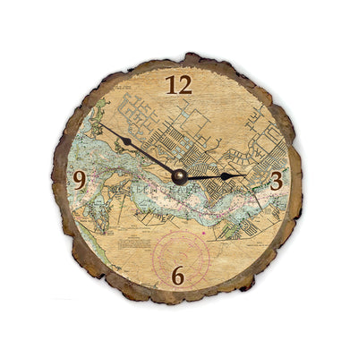 Cape Coral, FL - Wood Clock