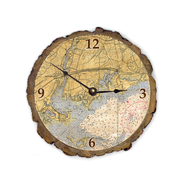 Westport, CT - Wood Clock