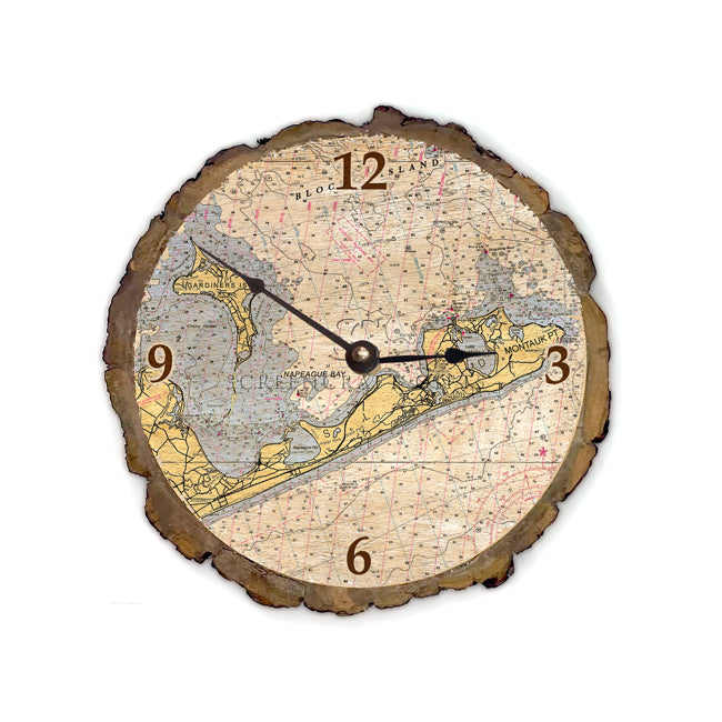 Montauk, NY- Wood Clock