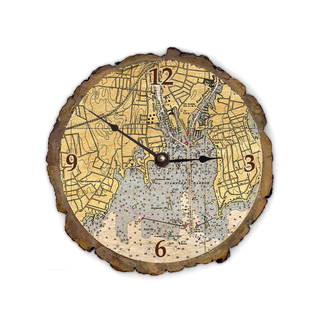 Stamford, CT - Wood Clock