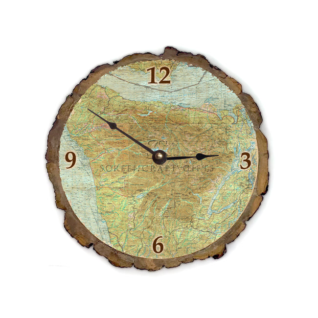 Olympic National Park-  Wood Clock