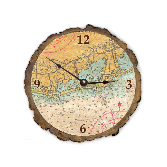 Quonochontaug, RI - Wood Clock
