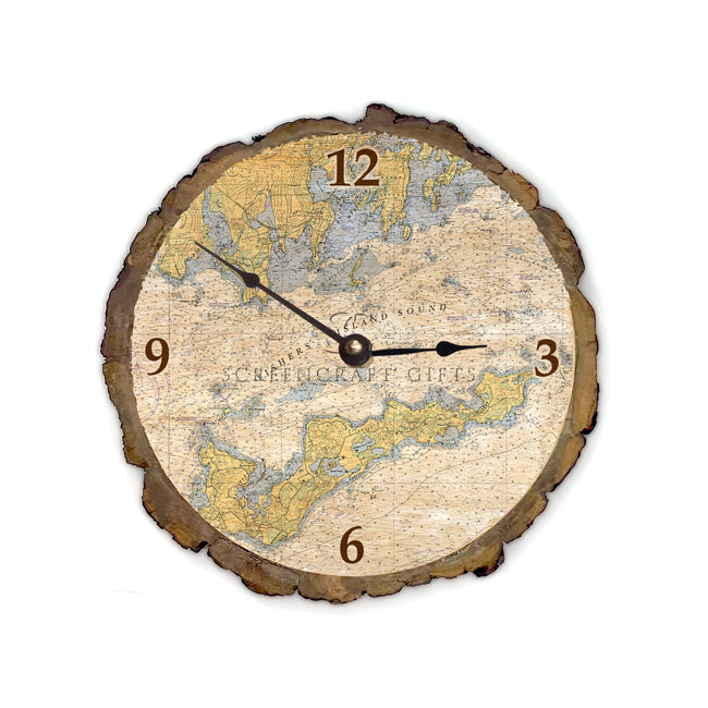 Fishers Island, NY - Wood Clock