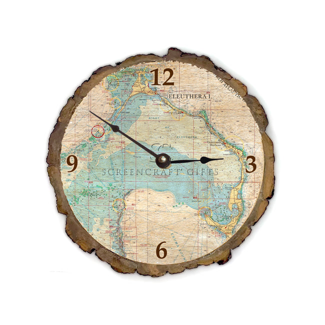 Eleuthera Bahamas- Wood Clock