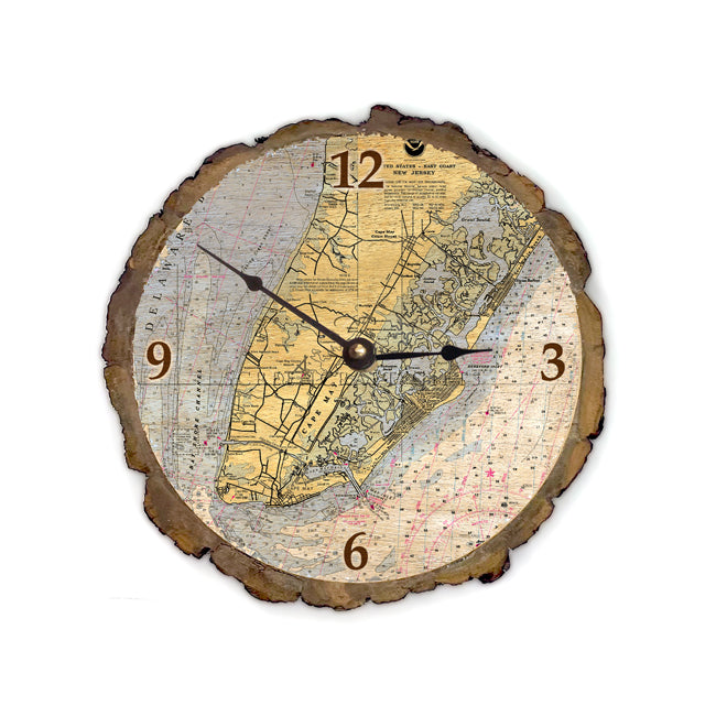 Cape May, NJ- Wood Clock