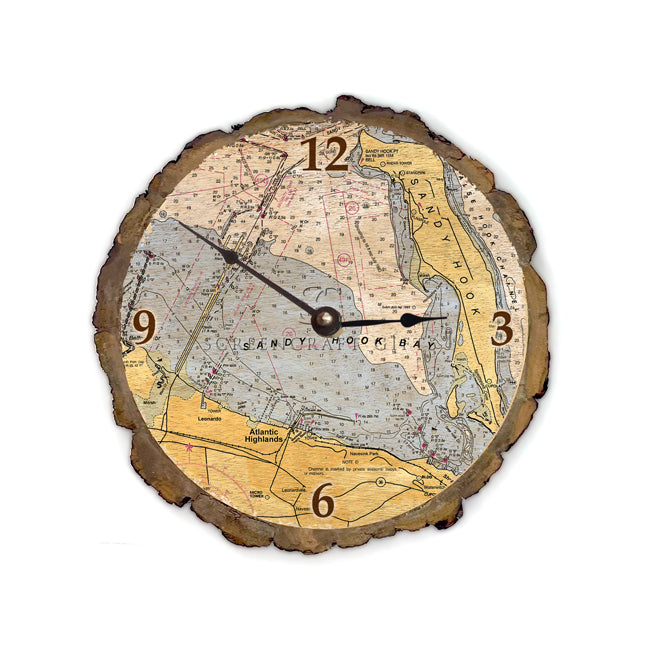 Sandy Hook, NJ - Wood Clock