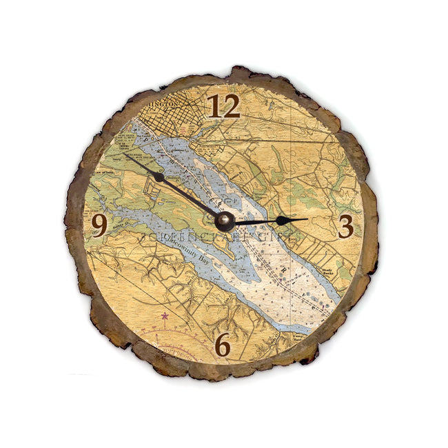 Washington, NC- Wood Clock