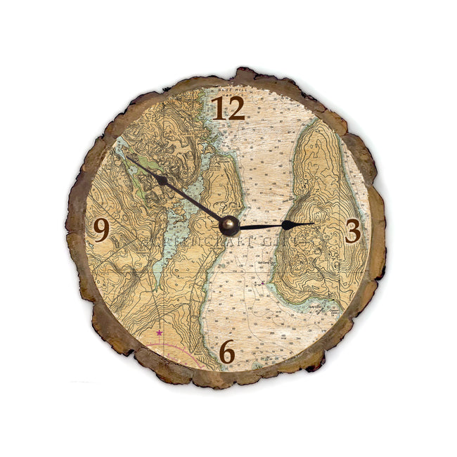 Sedgwick, ME - Wood Clock