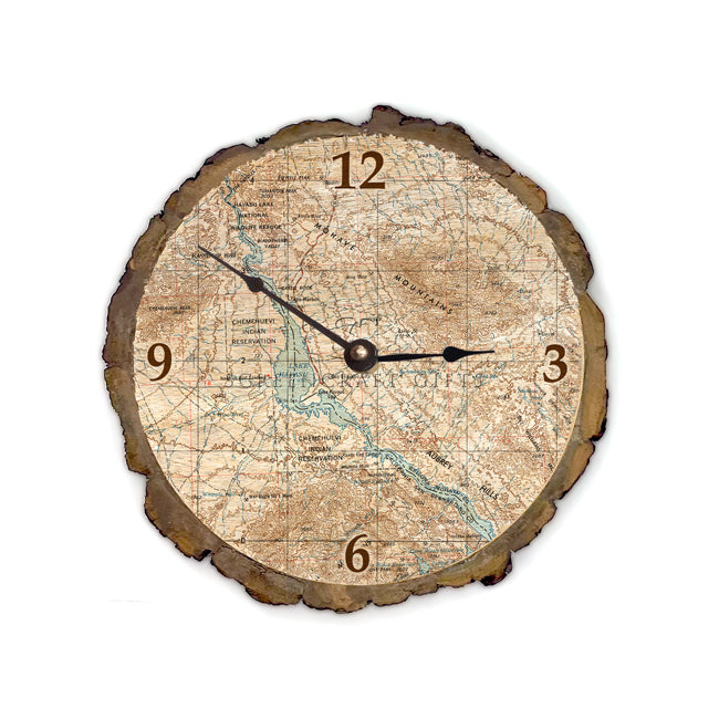 Lake Havasu, AZ -  Wood Clock