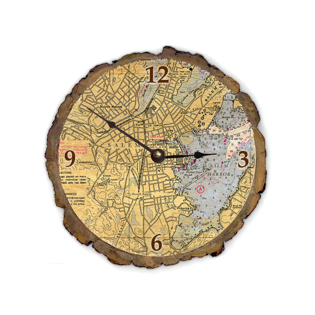 Salem, MA- Wood Clock