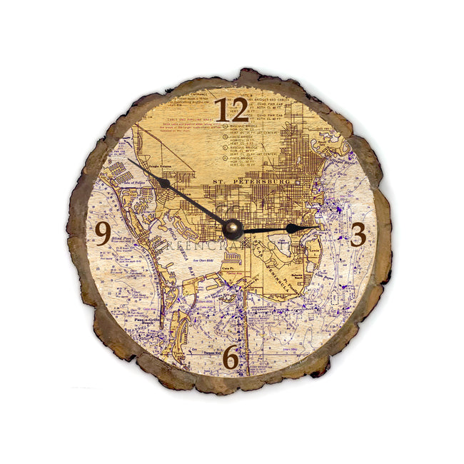 St. Petersburg, FL- Wood Clock
