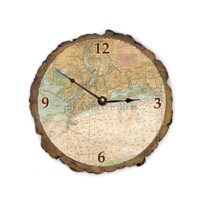 Westerly, RI  - Wood Clock