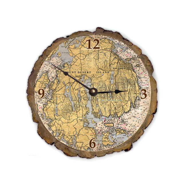 Mount Desert Island, ME - Wood Clock