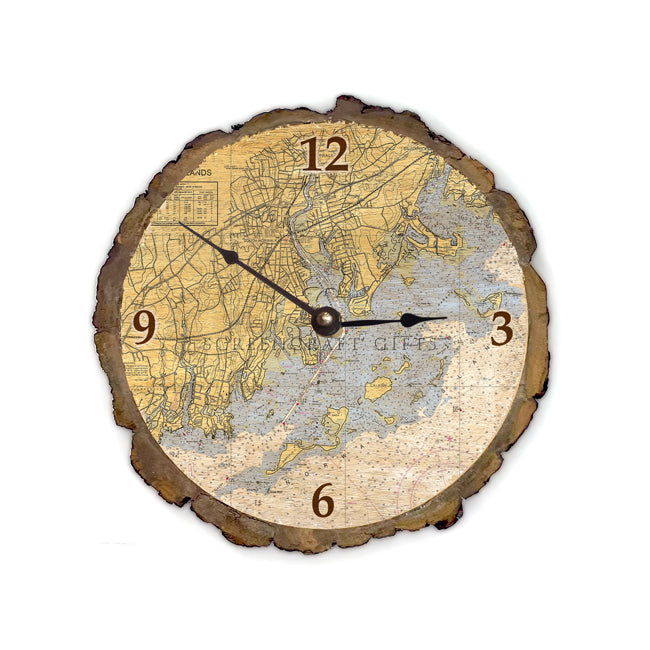 Norwalk, CT - Wood Clock