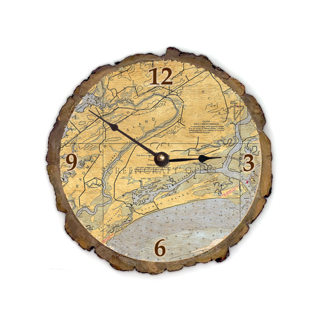 Kiawah Island, SC- Wood Clock