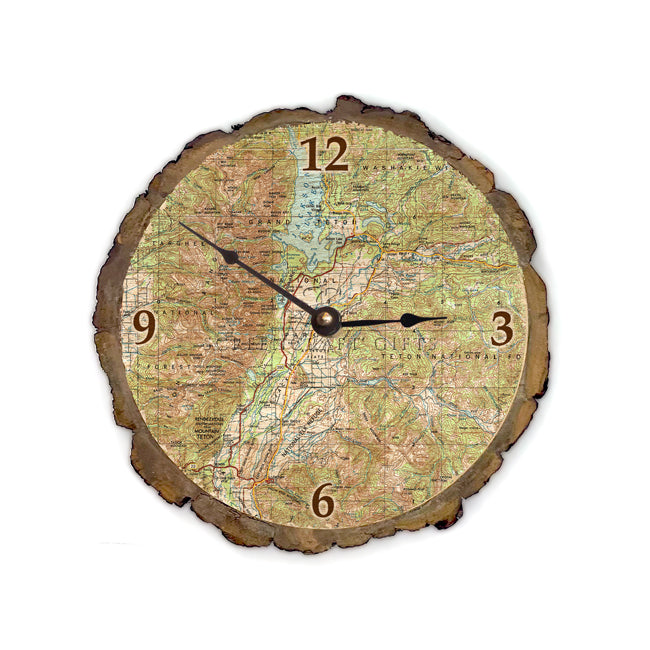 Grand Teton National Park-  Wood Clock