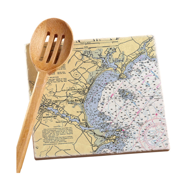 Old Orchard Beach, ME- Marble Trivet