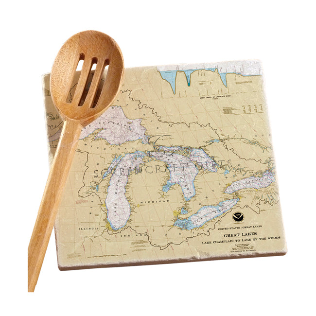 The Great Lakes - Marble Trivet